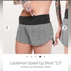 Lululemon size 10 Speed Up shorts 2.5”
